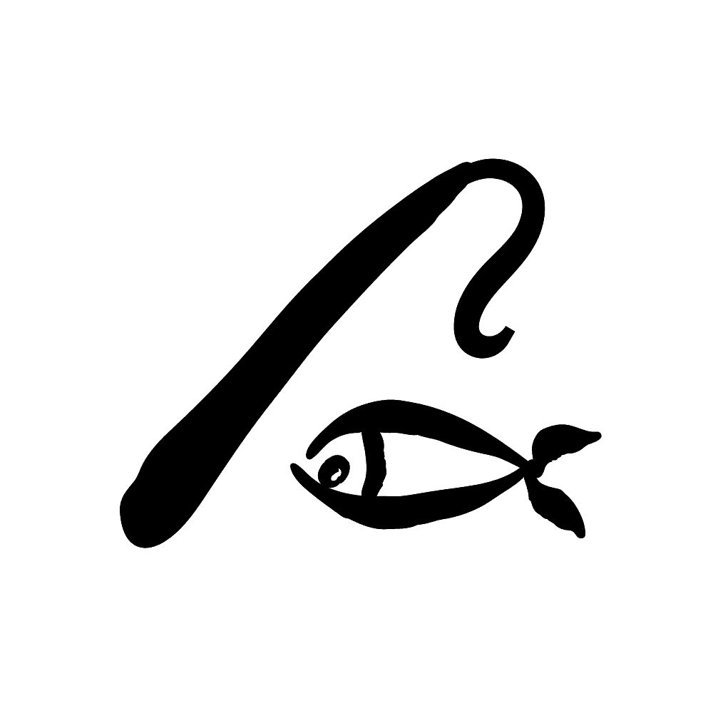 Catching fish symbol